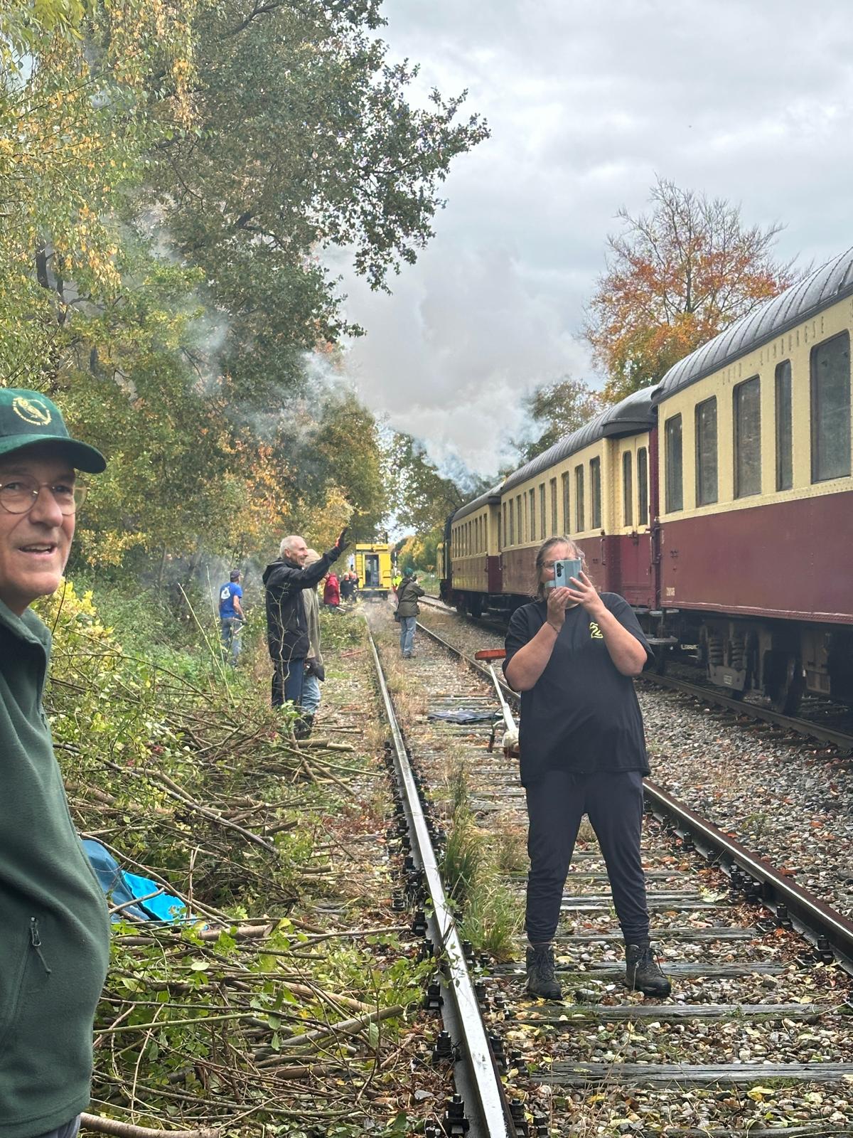 (Limburg). Foto van Margot Klingers.
Fotograferen en filmen van de  fotogenieke stoomlijn